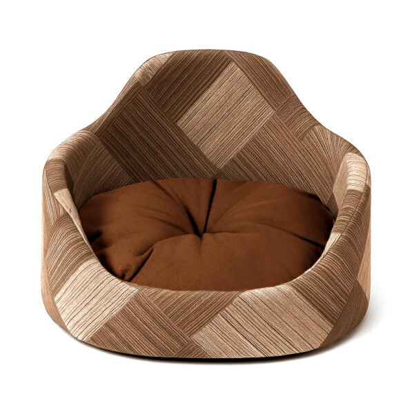 FLORENCIA - Кафяво / Бежаво Каре - Легло за домашен любимец, Размер S, код 116