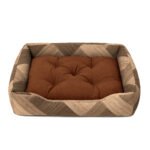 KAIRA - Кафяво / Бежаво Каре - Легло за домашен любимец, Размери S - XXL, код 2200