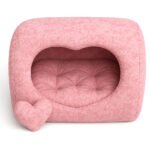 MELANI - Candy - Розово Сърце Къщичка - Легло за домашен любимец + Подарък, Размер S, код 130