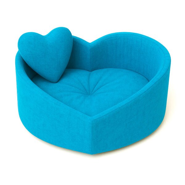 ISADORA - Sky - Легло за домашен любимец Синьо Сърце + Подарък, Различни Размери, код 117