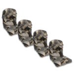 Промо Пакет - 4 броя Възглавница за Стол с Гръб, Сив Мрамор, С11