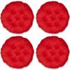 Промо Пакет - 4 броя Възглавници за Стол - Кръгли, Червено, С09