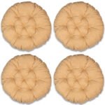 Промо Пакет - 4 броя Възглавници за Стол - Кръгли, Бежово, С09