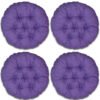 Промо Пакет - 4 броя Възглавници за Стол - Кръгли, Лилав Меланж, С09