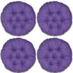 Промо Пакет - 4 броя Възглавници за Стол - Кръгли, Лилав Меланж, С09