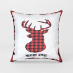 Декоративна възглавница "Merry Xmas" Червено Еленче арт. 147