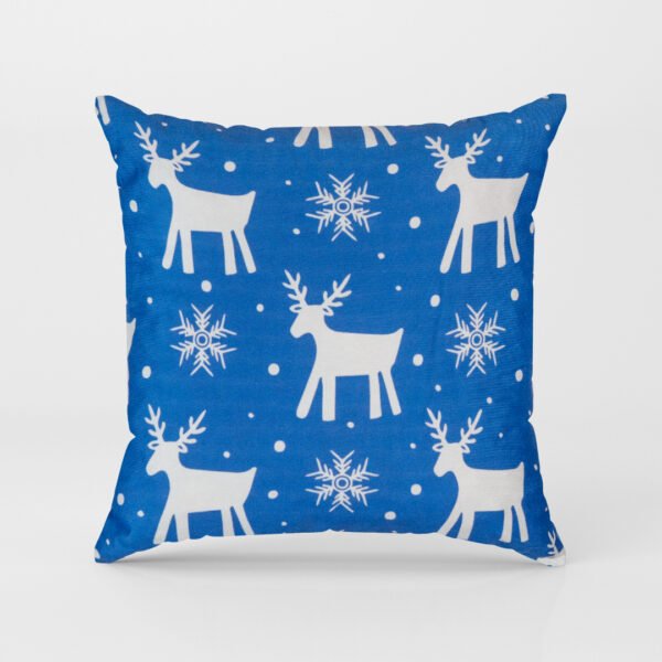 14-1.jpg Декоративна възглавница "Christmas Winter" Сини Елени арт. 152