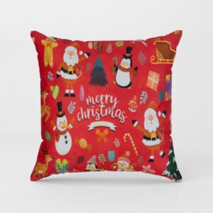 22-2.jpg Декоративна възглавница "Merry Christmas" Червена Коледа арт. 166