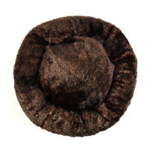 5 SARA - Кафяво - Пухено Легло за домашен любимец, Размери M-L