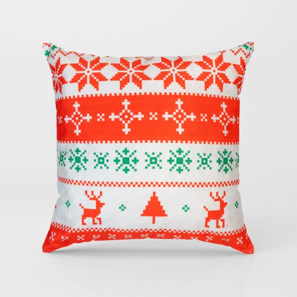 8-1-1.jpg Декоративна възглавница "Christmas" Елени и Снежинки арт. 153